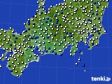 東海地方のアメダス実況(風向・風速)(2019年04月22日)