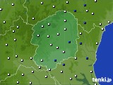 栃木県のアメダス実況(風向・風速)(2019年04月22日)