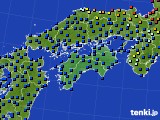 四国地方のアメダス実況(日照時間)(2019年04月23日)