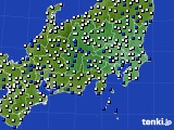 関東・甲信地方のアメダス実況(風向・風速)(2019年04月23日)