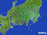 関東・甲信地方のアメダス実況(降水量)(2019年04月24日)