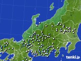 北陸地方のアメダス実況(降水量)(2019年04月24日)