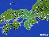 近畿地方のアメダス実況(降水量)(2019年04月24日)