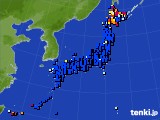 アメダス実況(日照時間)(2019年04月24日)