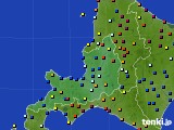 道央のアメダス実況(日照時間)(2019年04月24日)