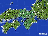 近畿地方のアメダス実況(風向・風速)(2019年04月24日)