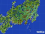 2019年04月25日の関東・甲信地方のアメダス(日照時間)