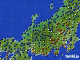 北陸地方のアメダス実況(日照時間)(2019年04月25日)