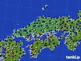 中国地方のアメダス実況(日照時間)(2019年04月25日)