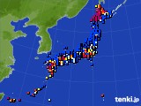 2019年04月25日のアメダス(日照時間)