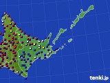 道東のアメダス実況(日照時間)(2019年04月25日)