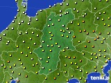 長野県のアメダス実況(気温)(2019年04月25日)