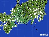 2019年04月25日の東海地方のアメダス(風向・風速)
