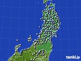 東北地方のアメダス実況(降水量)(2019年04月26日)