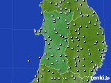 秋田県のアメダス実況(降水量)(2019年04月26日)