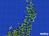 東北地方のアメダス実況(日照時間)(2019年04月26日)