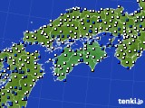 四国地方のアメダス実況(風向・風速)(2019年04月26日)