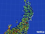 東北地方のアメダス実況(日照時間)(2019年04月27日)