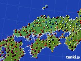 中国地方のアメダス実況(日照時間)(2019年04月27日)