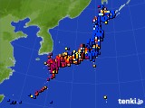 アメダス実況(日照時間)(2019年04月27日)