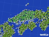 中国地方のアメダス実況(風向・風速)(2019年04月27日)