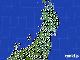 東北地方のアメダス実況(風向・風速)(2019年04月29日)