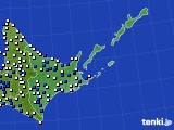 2019年04月30日の道東のアメダス(風向・風速)