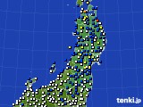 東北地方のアメダス実況(風向・風速)(2019年05月02日)