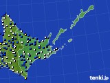 道東のアメダス実況(風向・風速)(2019年05月03日)