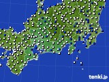 東海地方のアメダス実況(風向・風速)(2019年05月08日)