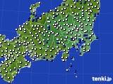 関東・甲信地方のアメダス実況(風向・風速)(2019年05月09日)