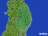 岩手県のアメダス実況(風向・風速)(2019年05月09日)