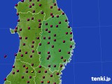 岩手県のアメダス実況(日照時間)(2019年05月12日)