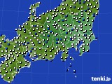 関東・甲信地方のアメダス実況(風向・風速)(2019年05月12日)