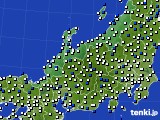 北陸地方のアメダス実況(風向・風速)(2019年05月12日)
