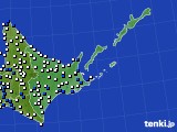 2019年05月12日の道東のアメダス(風向・風速)