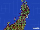 東北地方のアメダス実況(日照時間)(2019年05月13日)