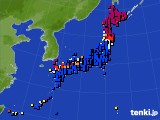 アメダス実況(日照時間)(2019年05月14日)