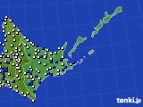 2019年05月14日の道東のアメダス(風向・風速)