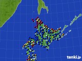 北海道地方のアメダス実況(日照時間)(2019年05月15日)