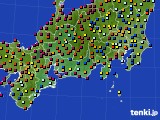 2019年05月15日の東海地方のアメダス(日照時間)