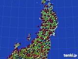 東北地方のアメダス実況(日照時間)(2019年05月16日)