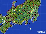 関東・甲信地方のアメダス実況(日照時間)(2019年05月16日)