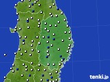 岩手県のアメダス実況(風向・風速)(2019年05月16日)