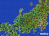 北陸地方のアメダス実況(日照時間)(2019年05月18日)