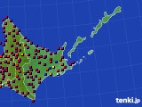 2019年05月18日の道東のアメダス(日照時間)