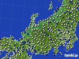 北陸地方のアメダス実況(風向・風速)(2019年05月18日)