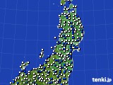 東北地方のアメダス実況(風向・風速)(2019年05月19日)