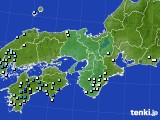 近畿地方のアメダス実況(降水量)(2019年05月20日)