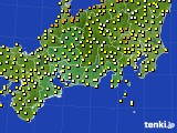 2019年05月20日の東海地方のアメダス(気温)